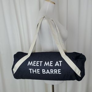 Meet Me At The Barre Gym Bag Blue